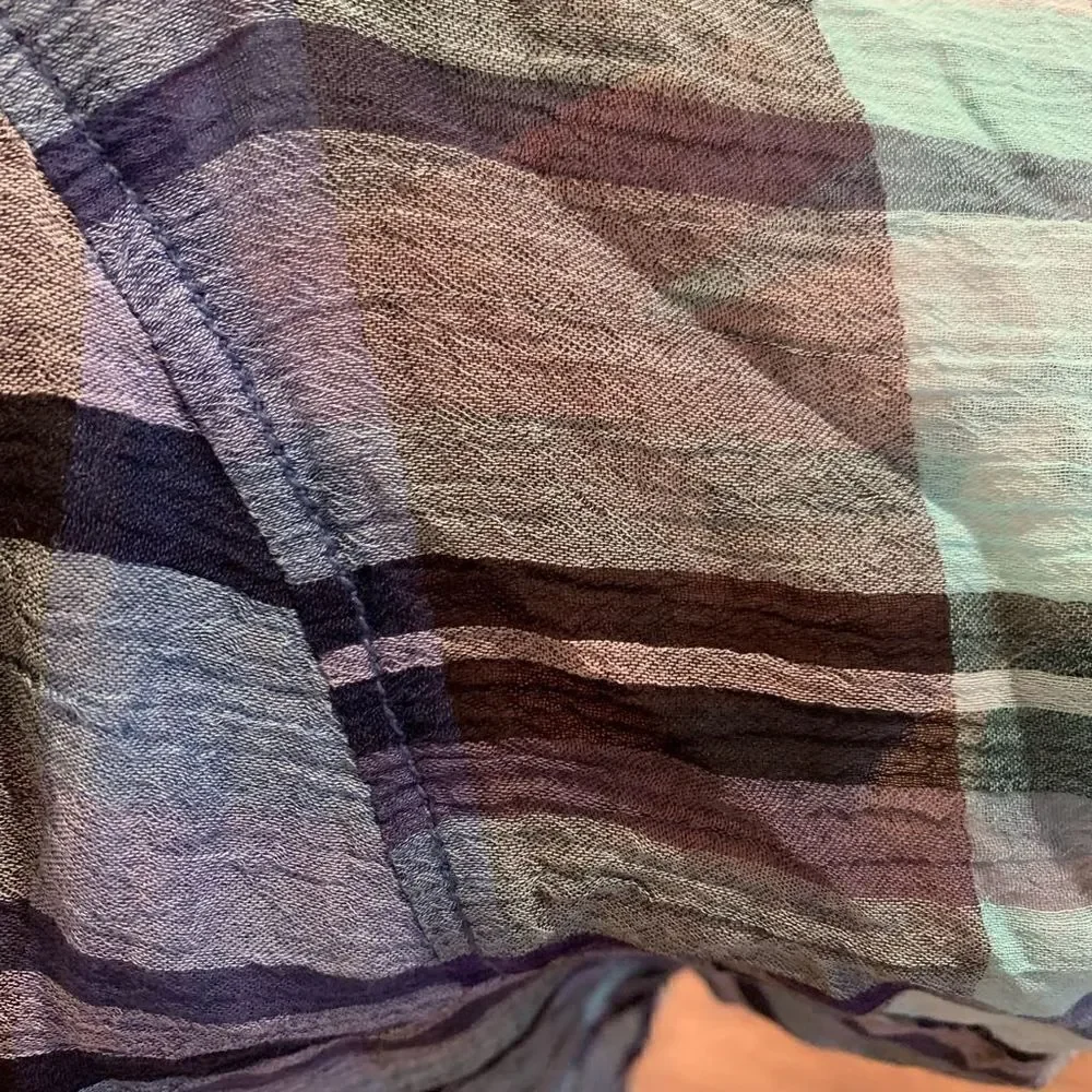Free People | Plaid Cotton Tank Top